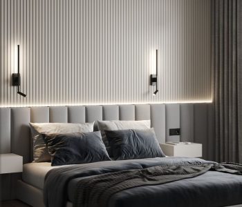 Bedroom Bed Back Wall POP Design