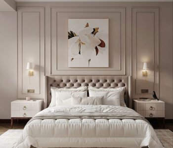 Bedroom Bed Back Wall POP Design