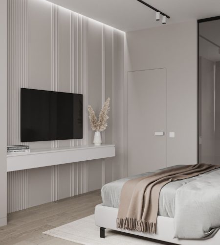 Bedroom T.V Unit Design