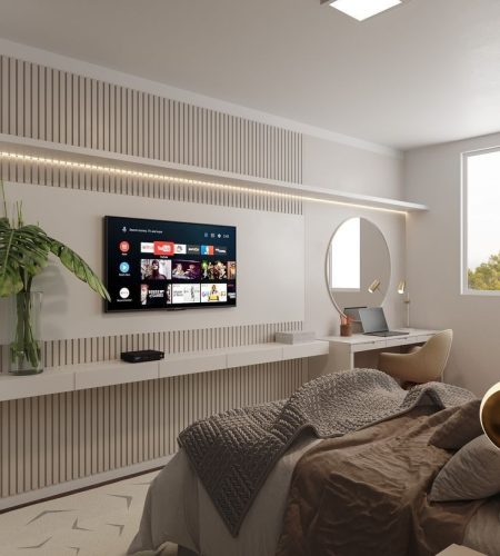 Bedroom T.V Unit Design