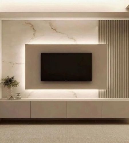 Bedroom T.V Unit Design