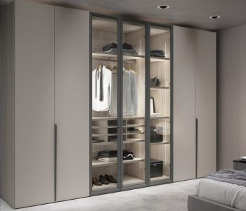 Glass Hinged Door Wardrobe