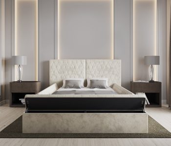 Bedroom Bed Back Wall POP Design