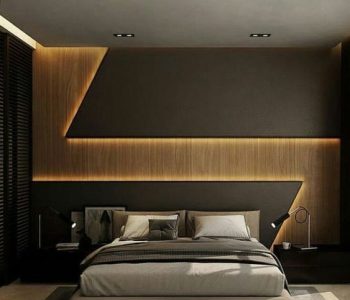 Bedroom Bed Back Wall POP Design