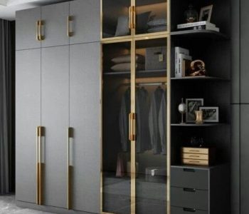 Glass Hinged Door Wardrobe