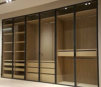 Glass Hinged Door Wardrobe