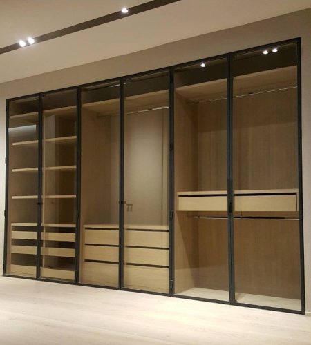 Glass Hinged Door Wardrobe